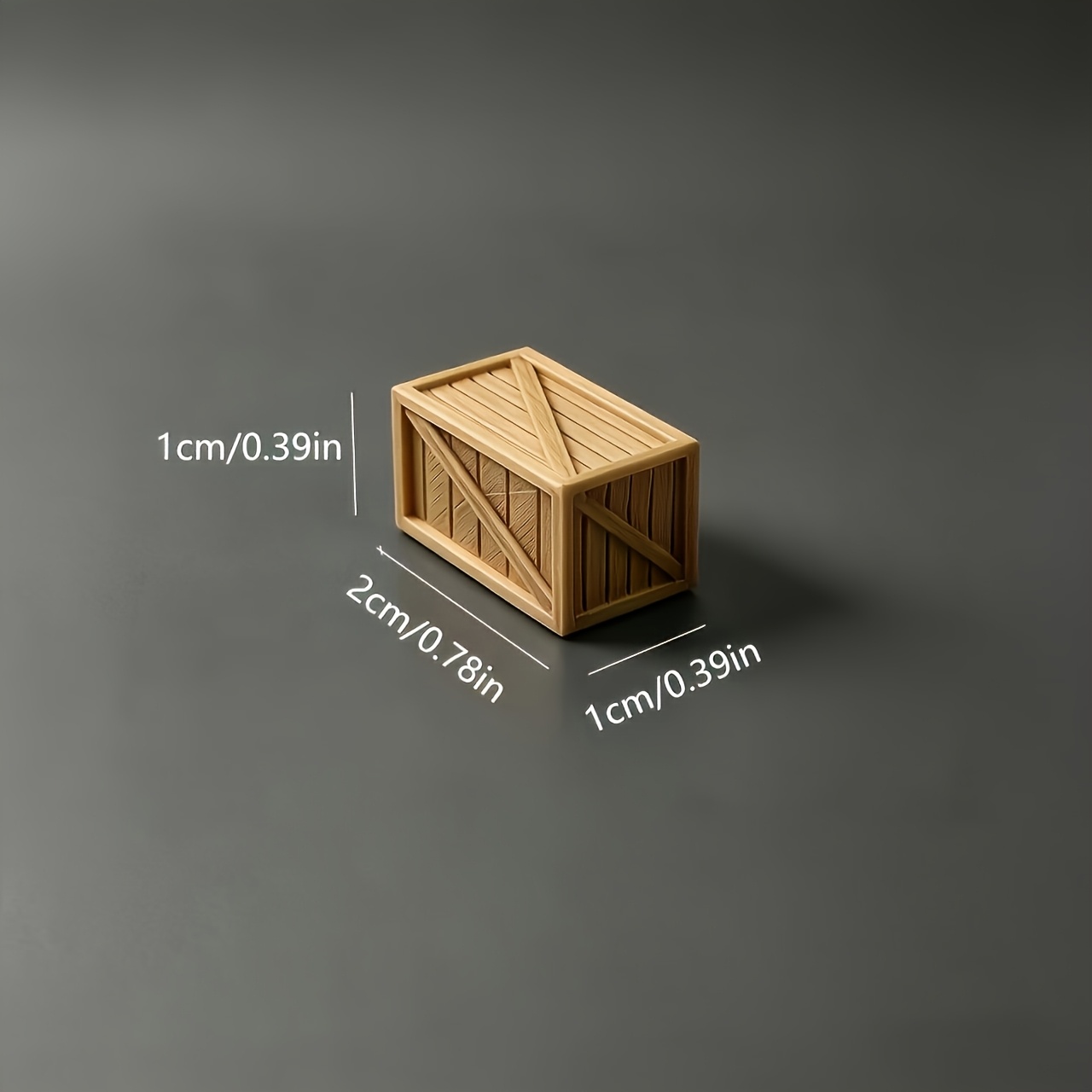 6pcs Plastic Simulation Wooden Box Models for Train Layout